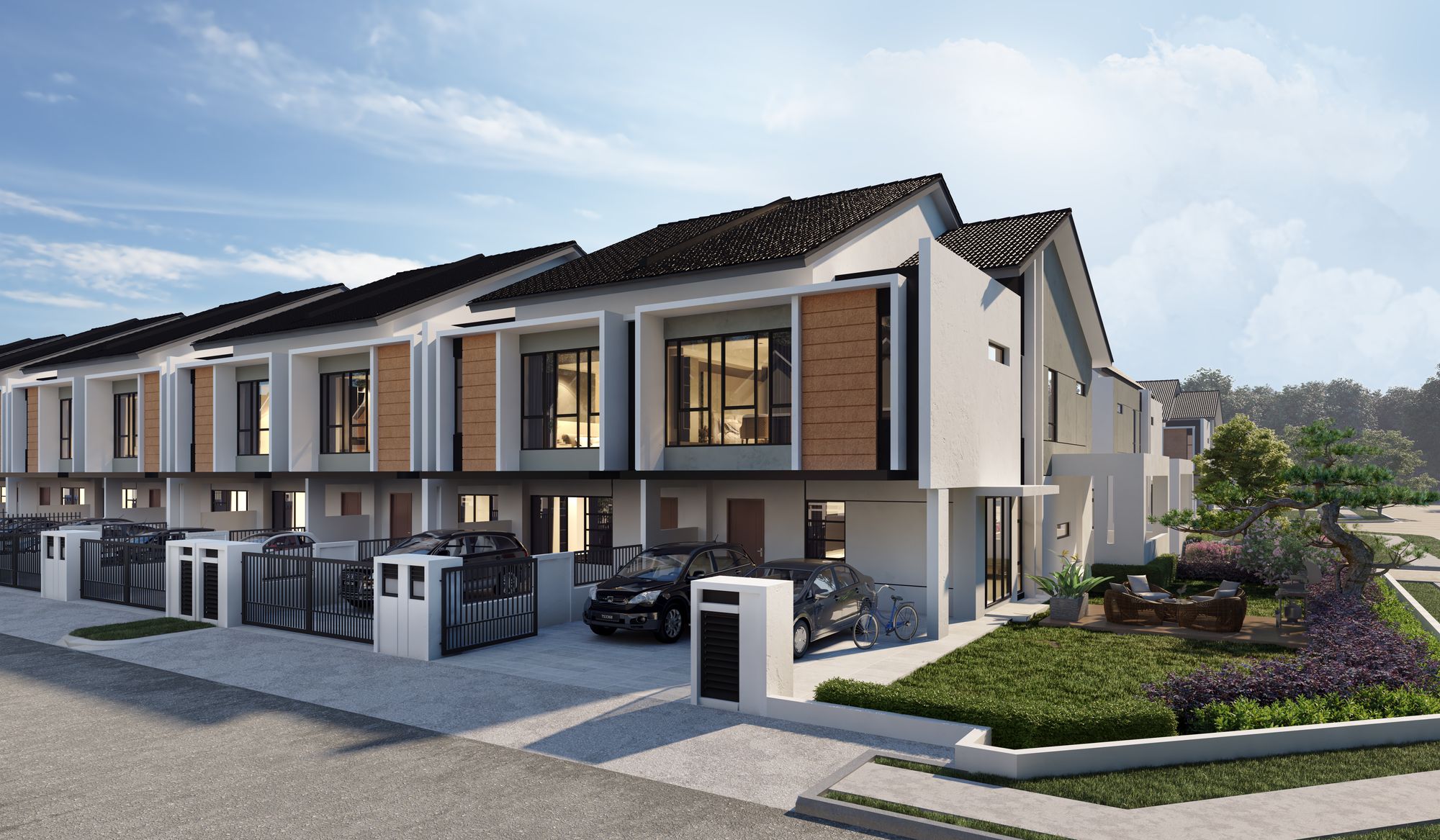 Cello – Type F 2-Storey Terrace Homes Cello Type F 2-Storey Terrace Homes exterior view in Taman Desa Tebrau