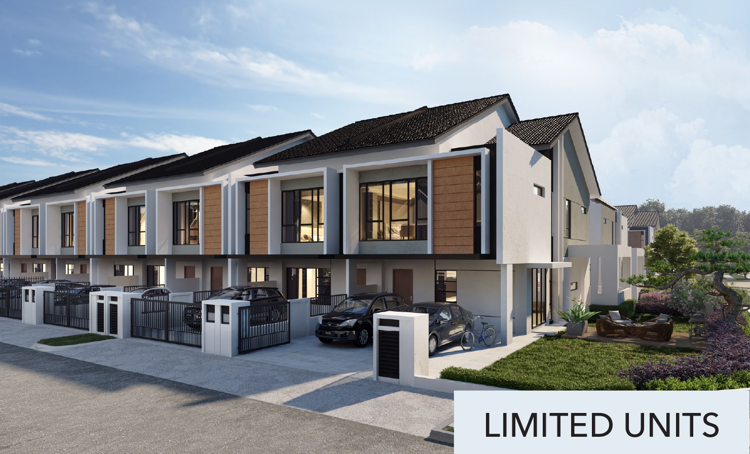 Cello Type F 2-Storey Terrace Homes exterior view in Taman Desa Tebrau