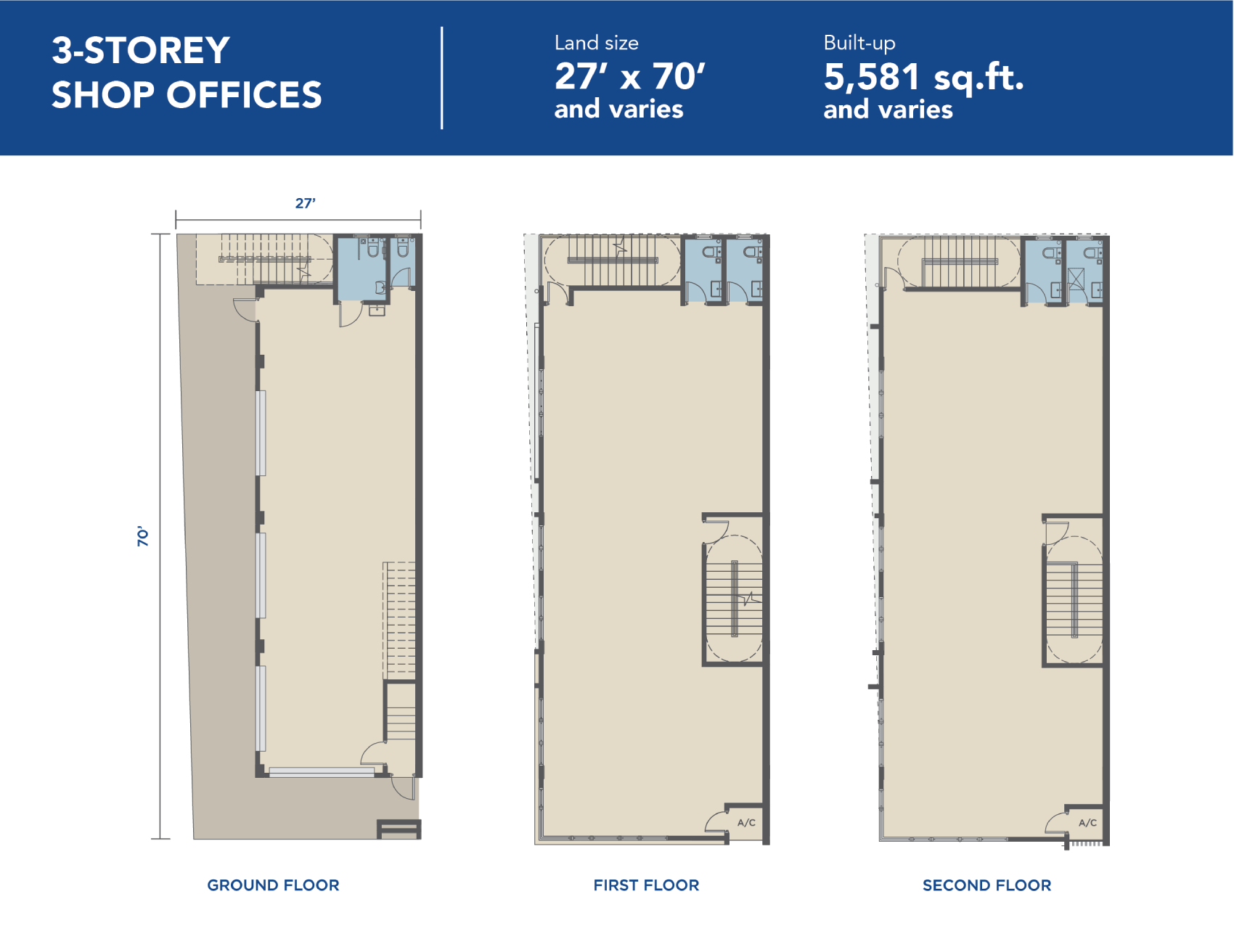 Business Hub - 3-Storey Shop Offices Floor Plan Business Hub - 3-Storey Shop Offices Floor Plan