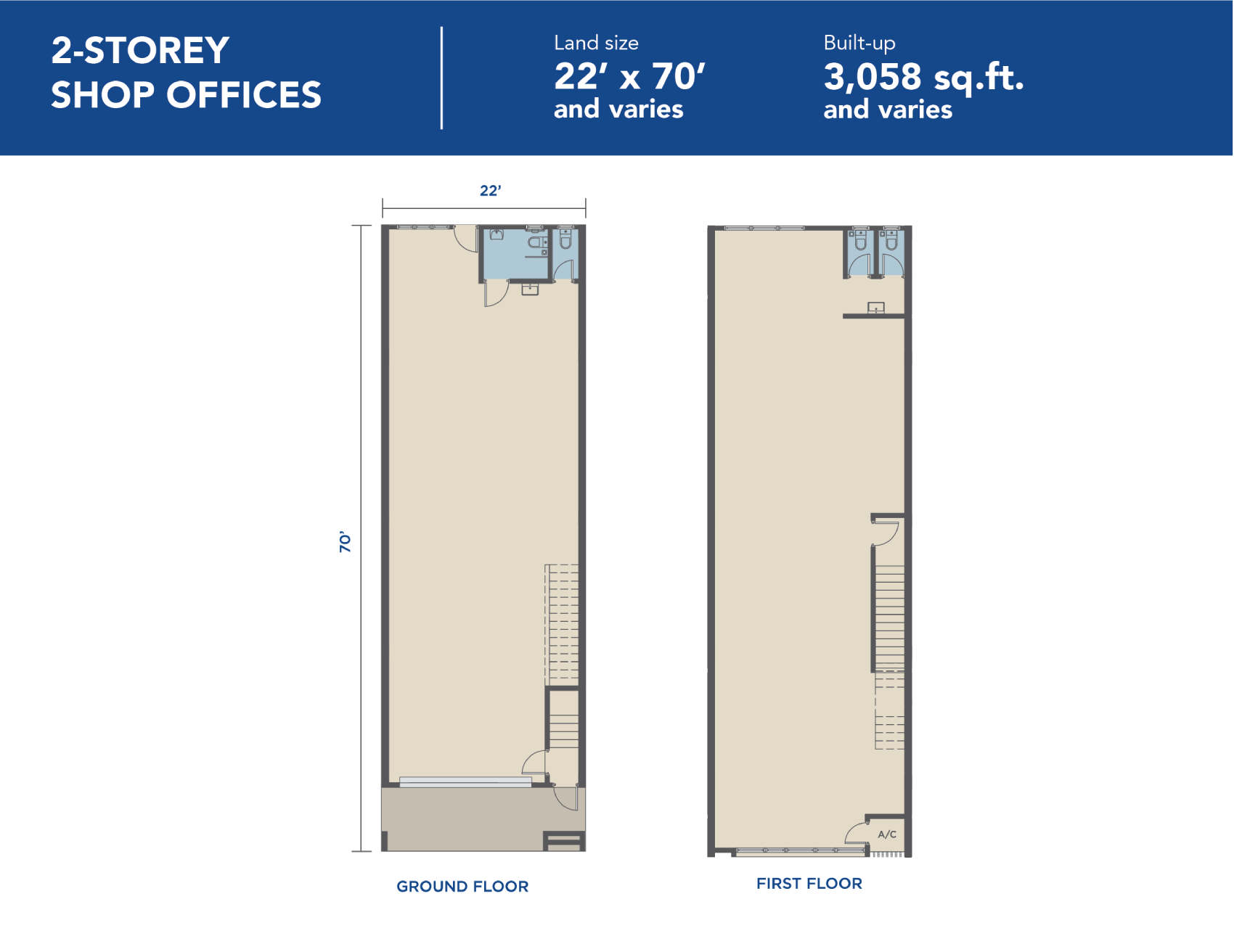 Business Hub - 2-Storey Shop Offices Floor Plan Business Hub - 2-Storey Shop Offices Floor Plan
