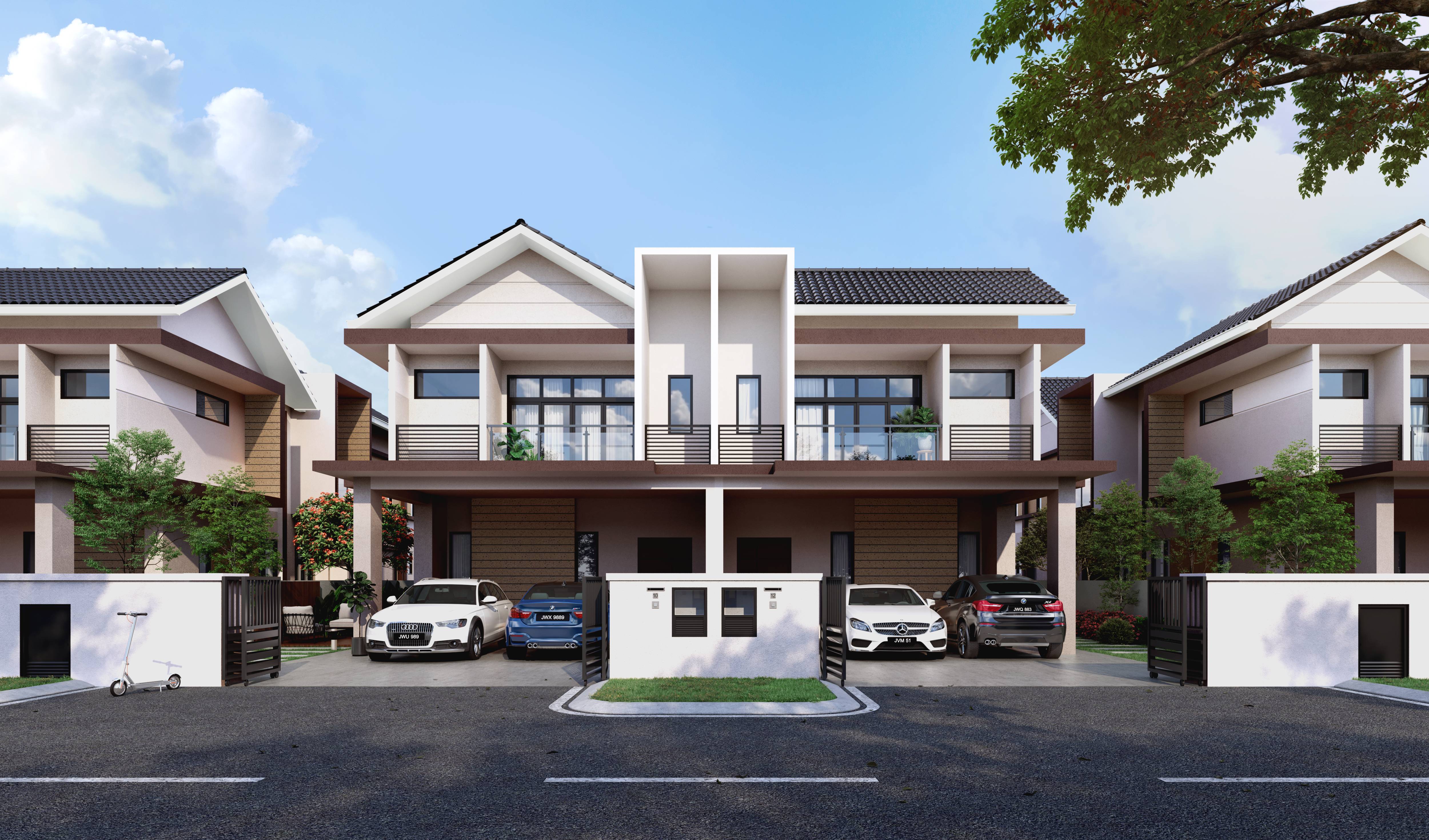 Harp - Semi-D Homes Harp semi-D homes exterior view in Taman Desa Tebrau