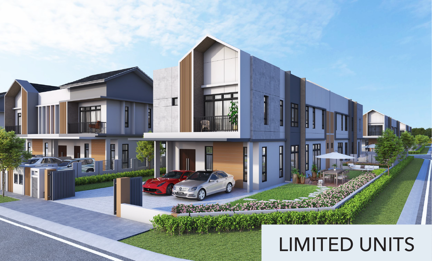 Serunai Type B exterior view in Taman Desa Tebrau